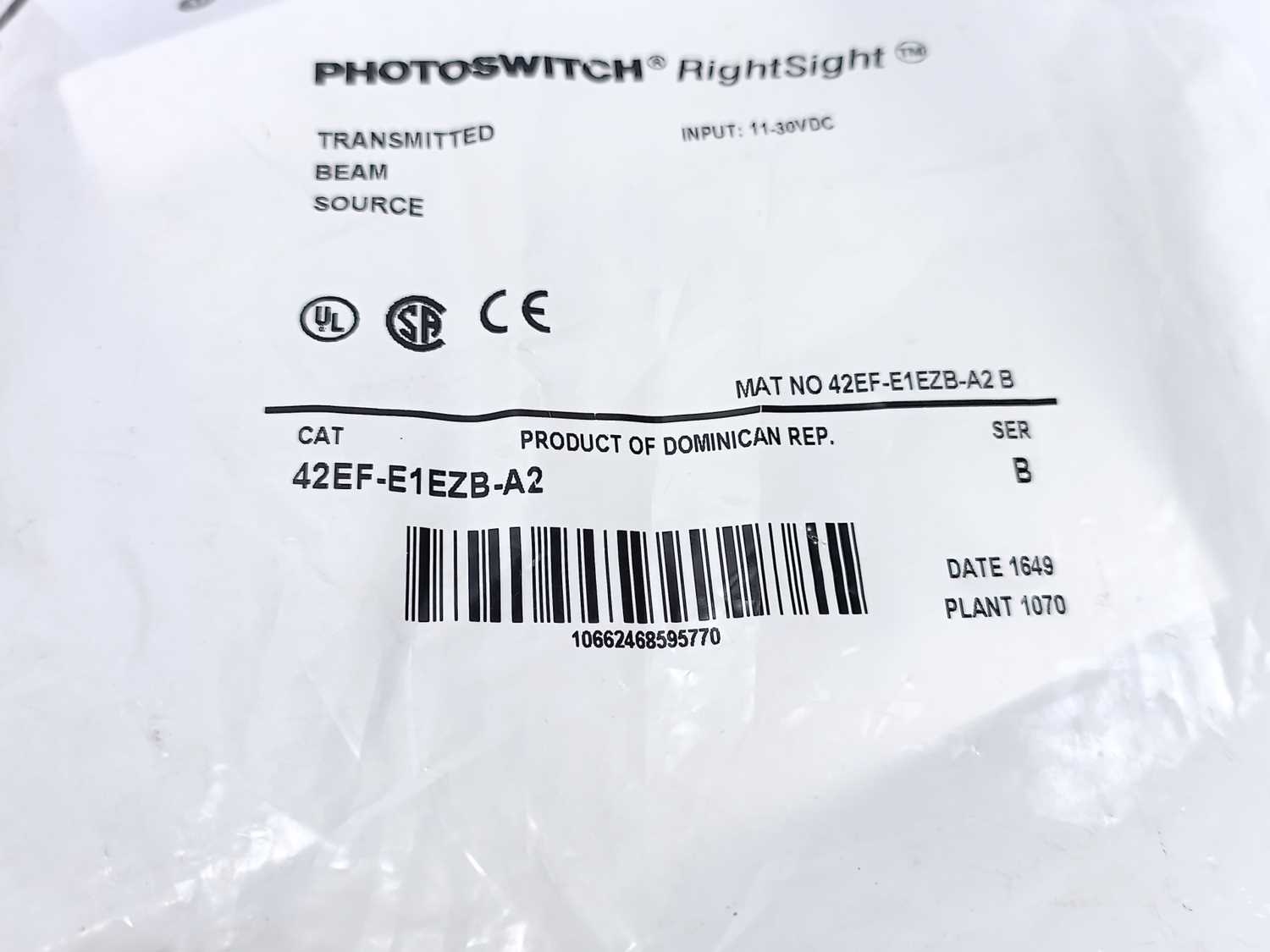 AB 42EF-E1EZB-A2 Ser. B RightSight Photoelectric Sensors Light Sources Online salg
