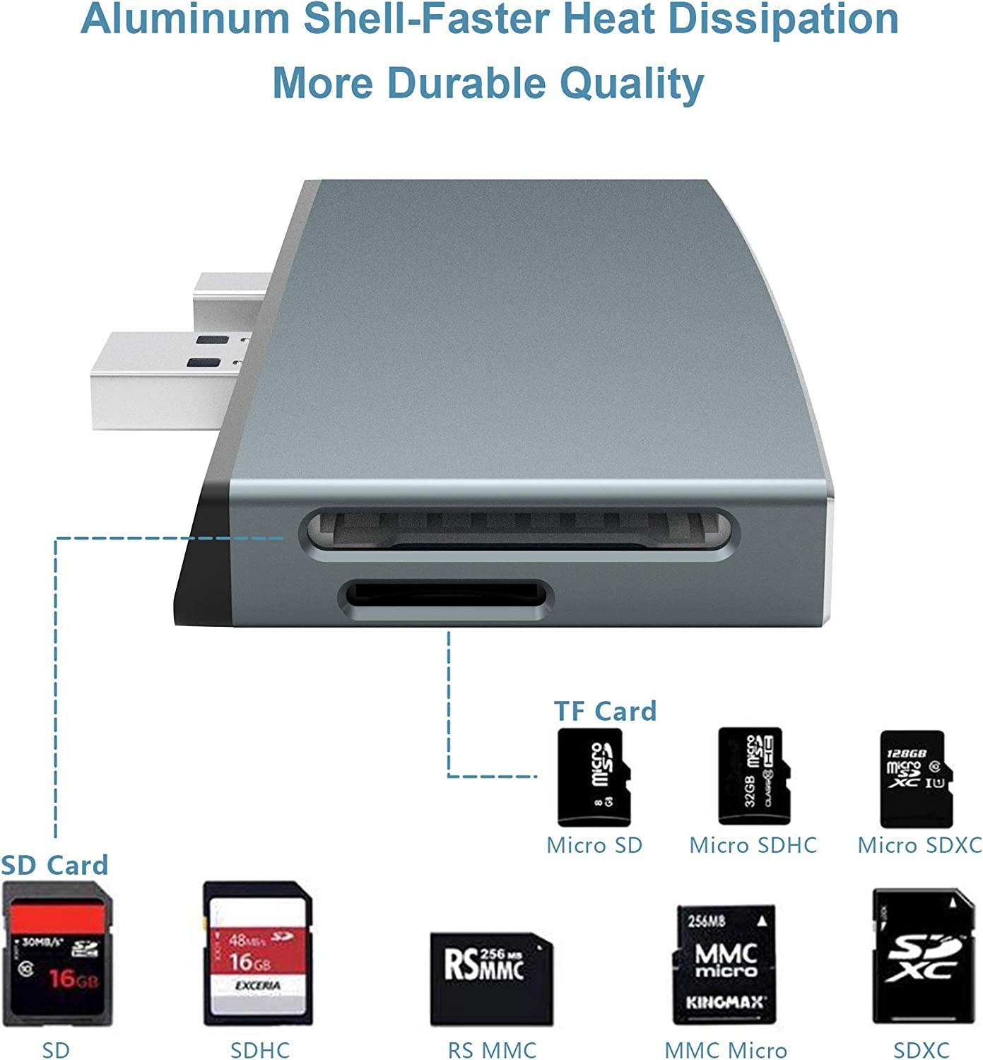 NÖRDIC USB-dockingstation til MicroSoft Surface 1xHDMI4k30Hz 3xUSB-A 5Gbps og 1xTF og 1xSD Udsalg
