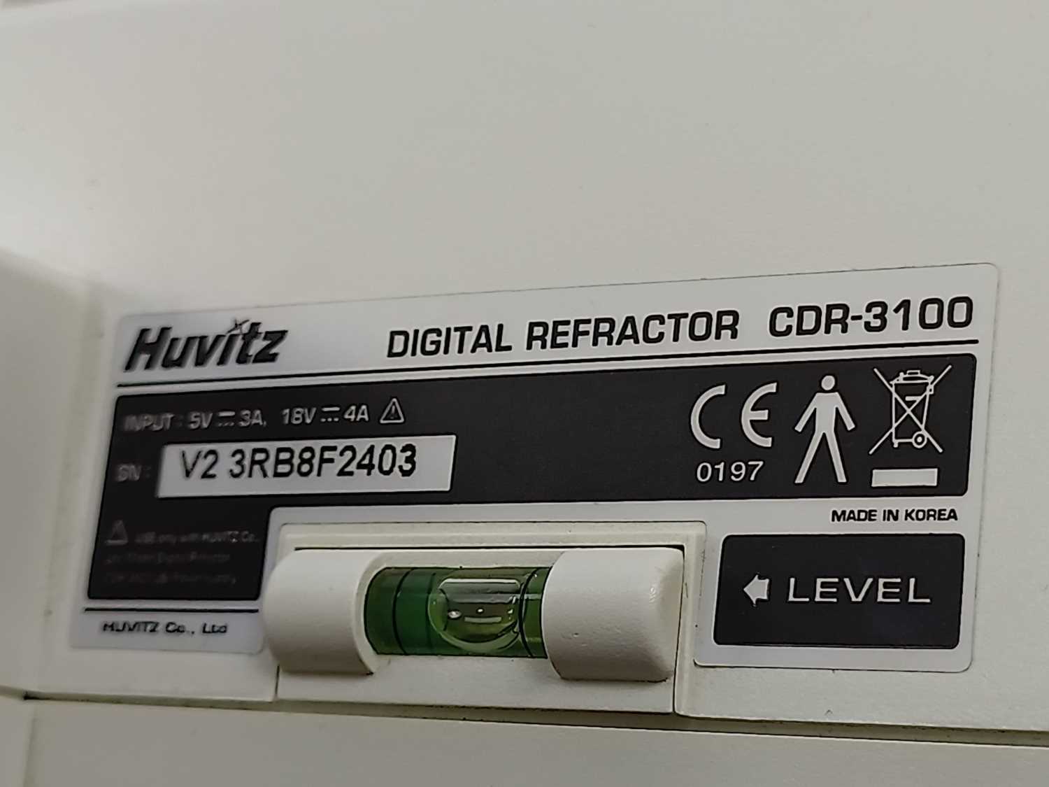 HUVITZ CDR-3100 Digital refractor + Controller + Power supply + Projector