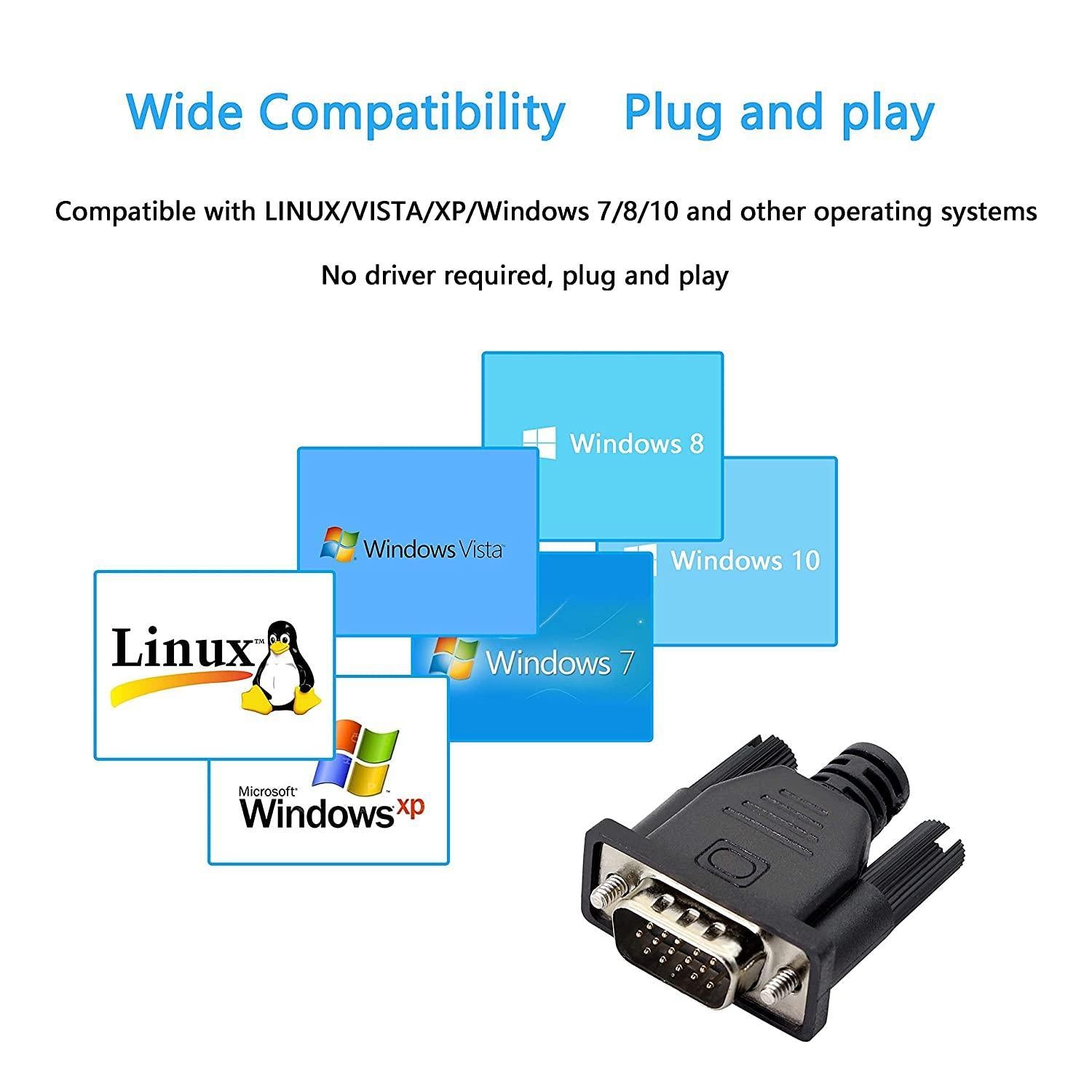 NÖRDIC Dummy Plug VGA Display Emulator 1920x1080 60Hz Mode