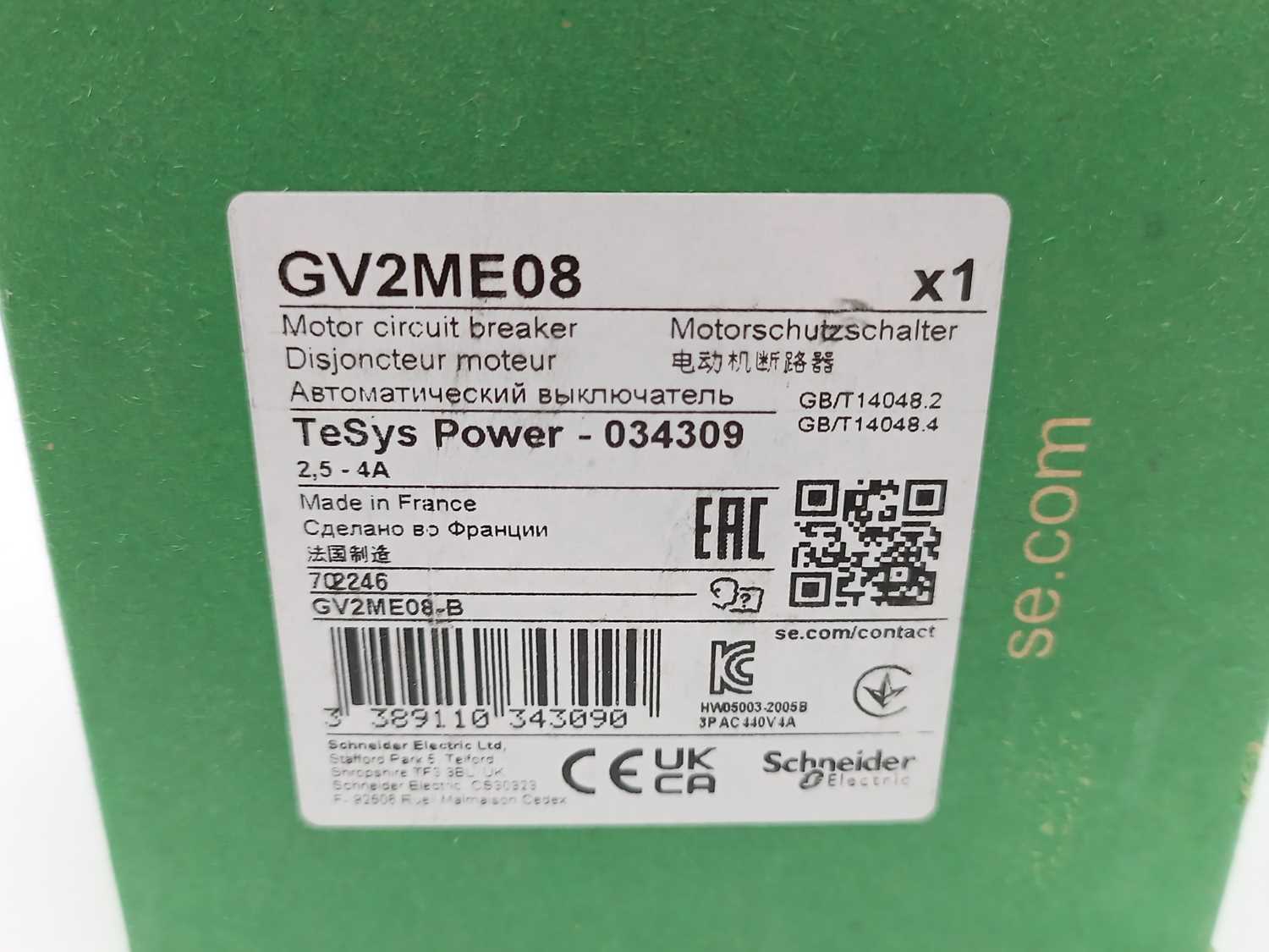 schneider-electric-gv2me08-motor-circuit-breaker_2.jpg Schneider Electric GV2ME08 Motor Circuit Breaker