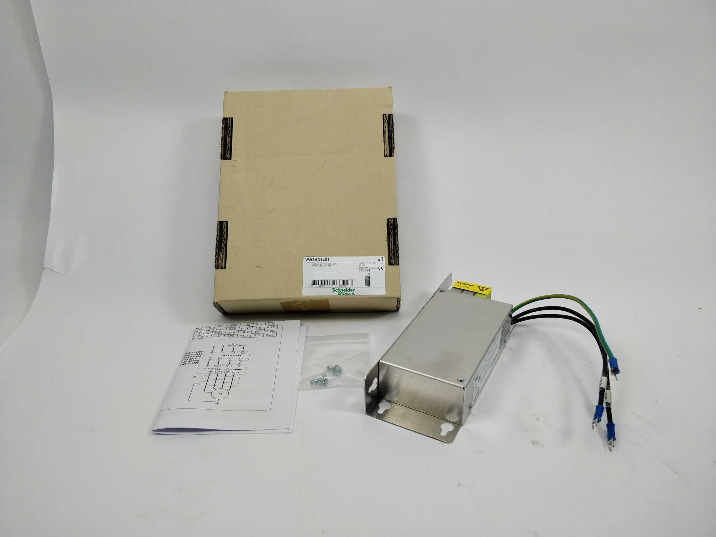 Schneider Electric VW3A31401 INPUT FILTER 1PH 240V 9A Mode