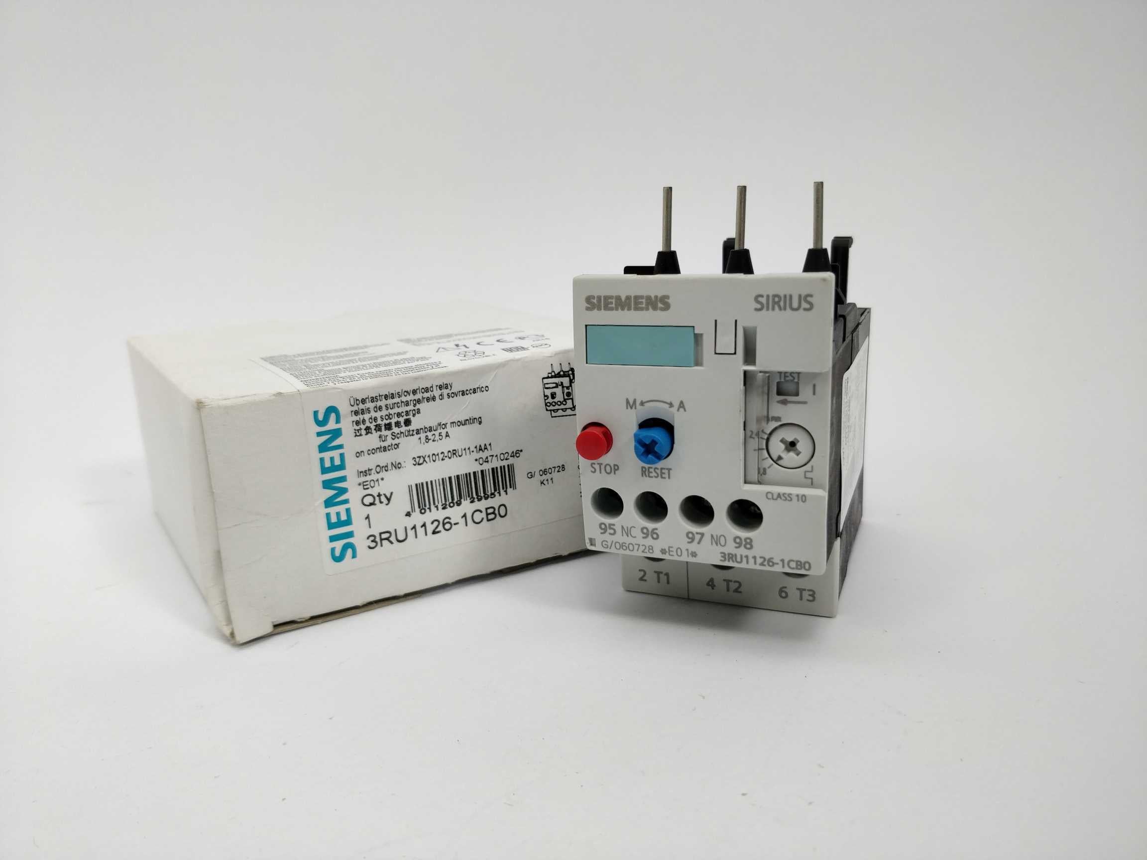 Siemens 3RU1126-1CB0 Siemens overload relay 1.8 ... 2.5 A, E01