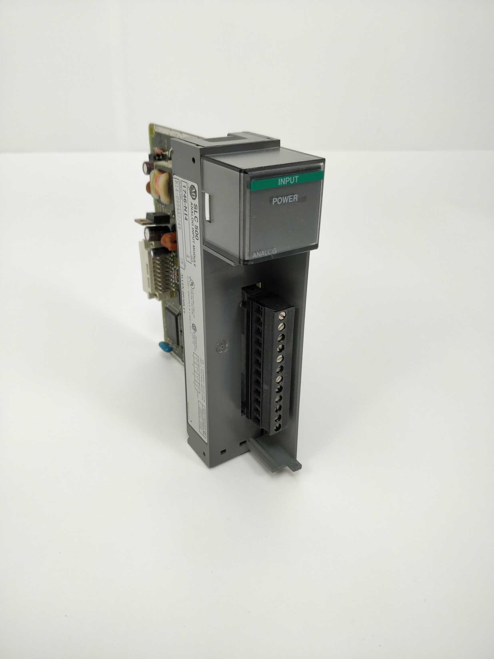 ALLEN-BRADLEY 1746-NI4 series A SLC analog input module, missing cover