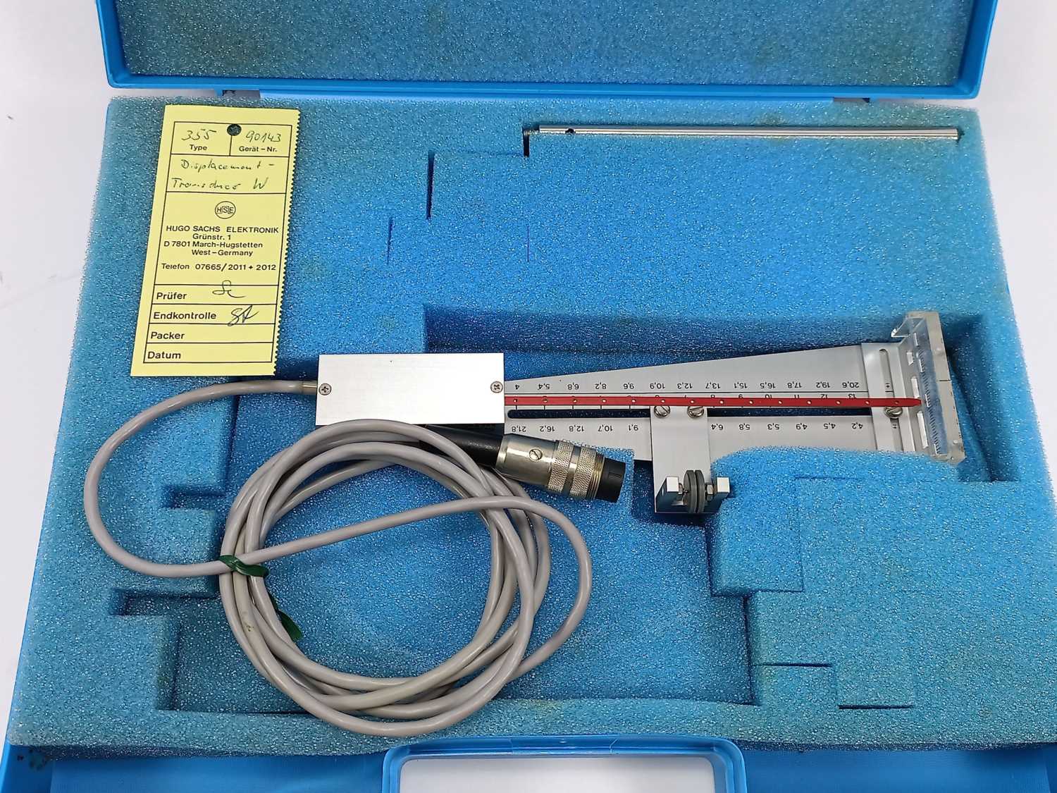 HUGO SACHS ELEKTRONIK 355 Displacement Transducer W