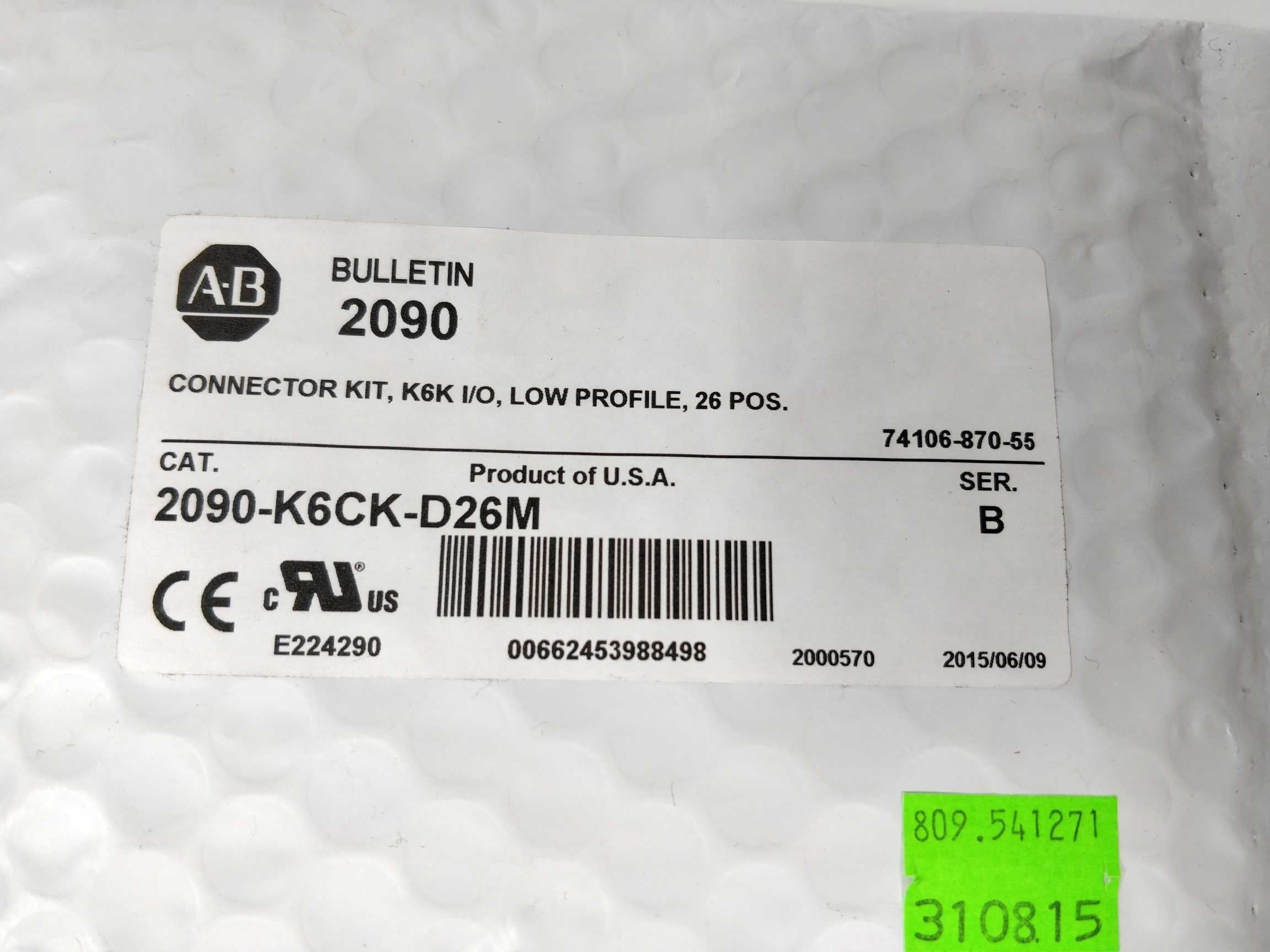 ab-2090-k6ck-d26m-serie-b-motor-feedback-connector-26-pin-serie-b_1.jpg AB 2090-K6CK-D26M Serie B Motor Feedback Connector 26-Pin Serie B