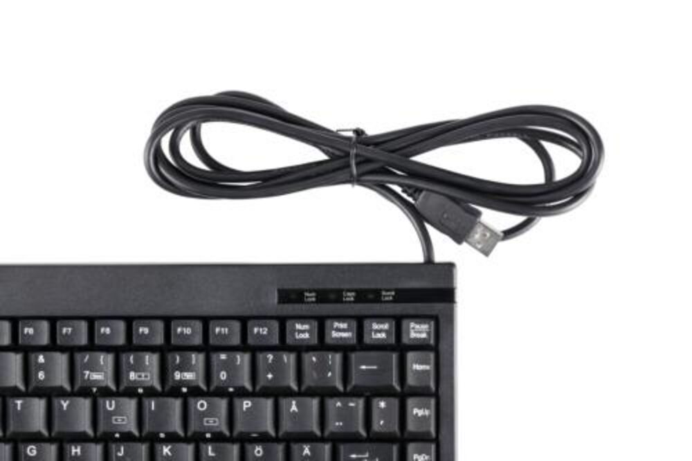 DELTACO USB minitastatur, 89 taster, nordisk layout