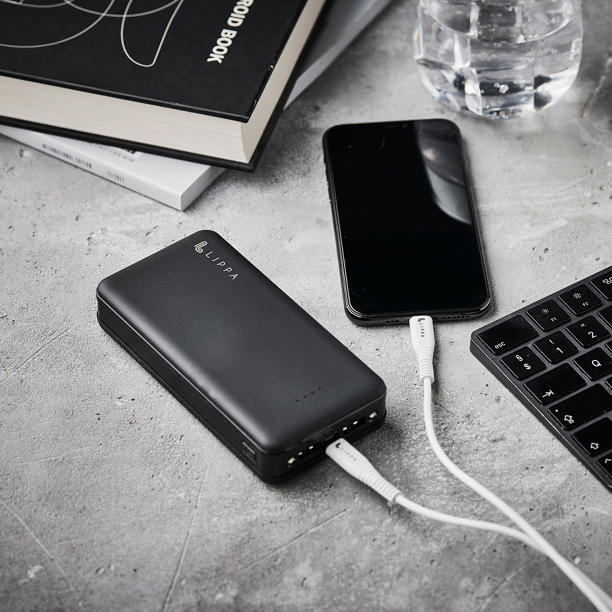 20.000 mAh powerbank, m. 2 x USB-A output