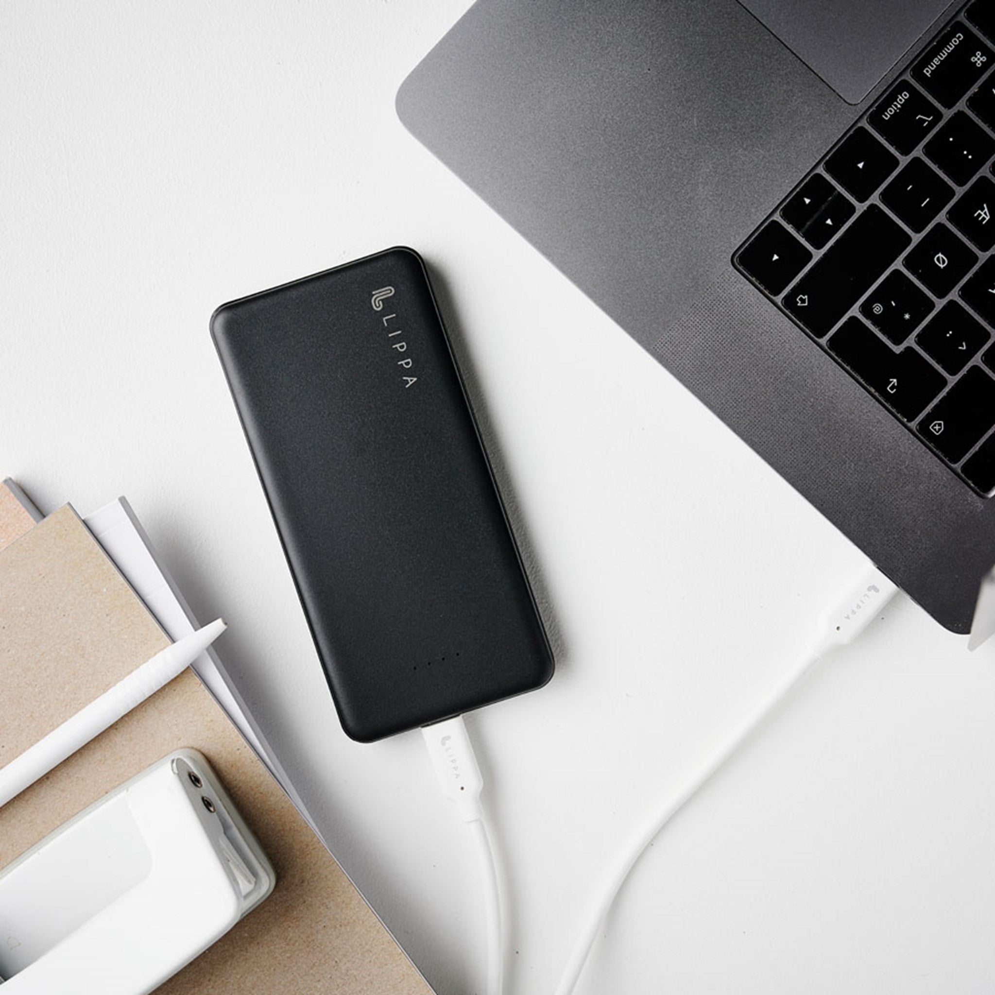 10.000 mAh powerbank, m. 2 x USB-A output