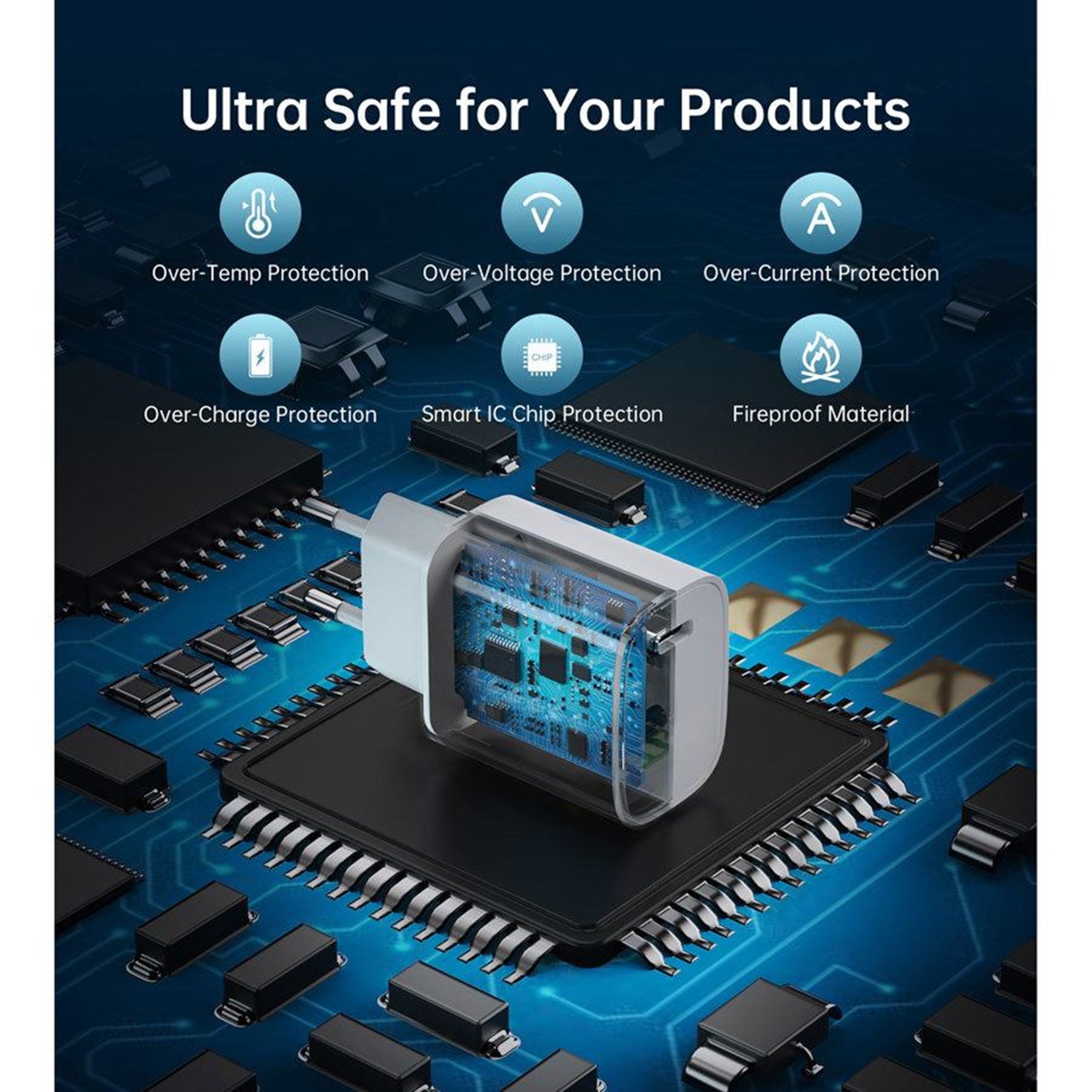 20W USB-C PD oplader, hvid