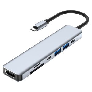 7-i-1 60W USB-C PD 4K HDMI Hub