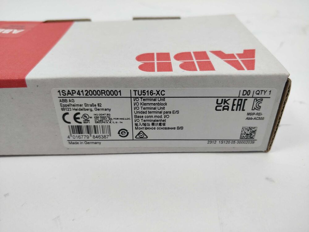 abb-1sap412000r0001-tu516-xc-i-o-terminal-unit_2.jpg ABB 1SAP412000R0001 TU516-XC, I/O Terminal Unit