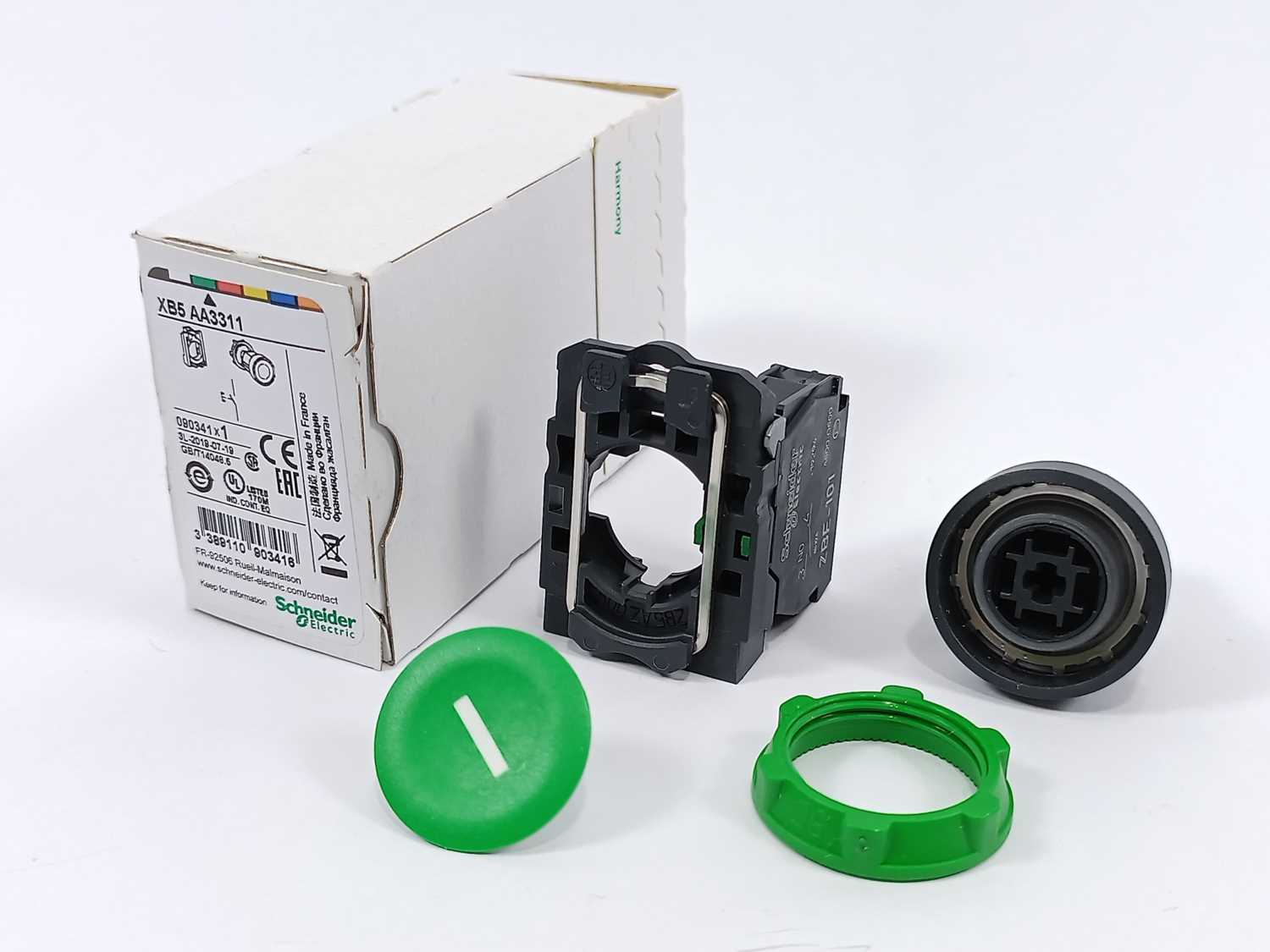 Schneider Electric XB5AA3311 Push button, Harmony XB5 på udsalg