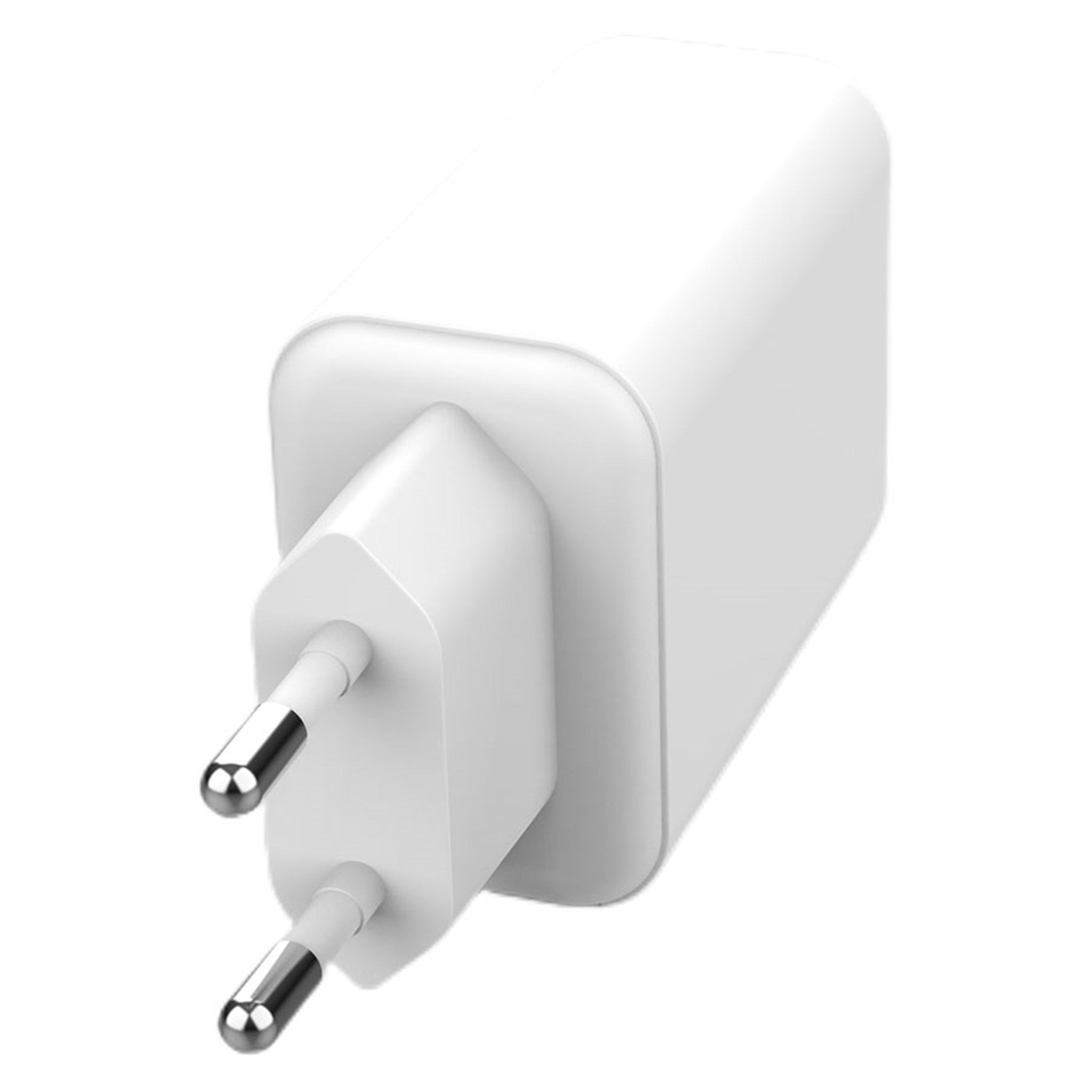 65W USB-C PD og USB-A QC oplader, Hvid Mode