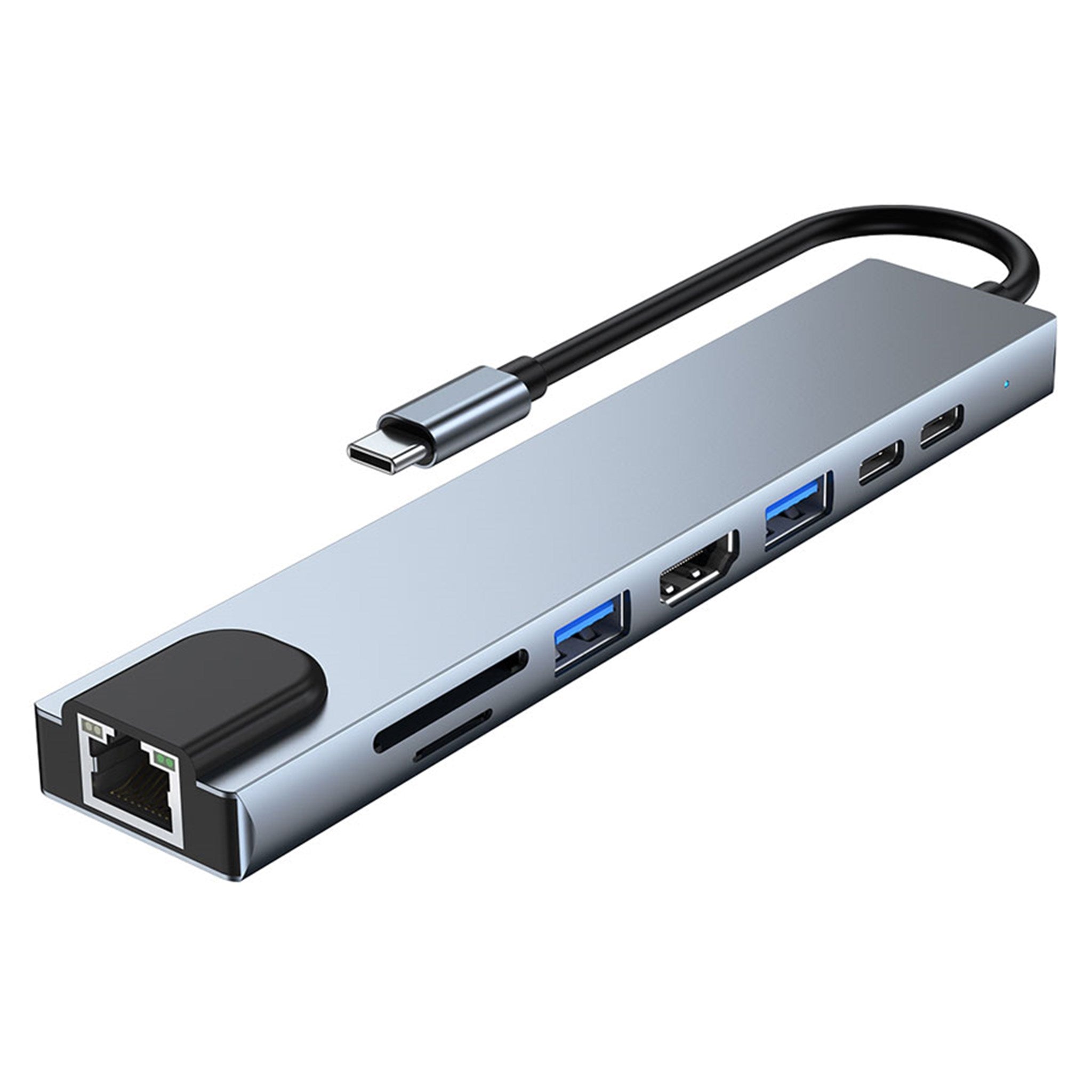 8-i-1 87W USB-C PD 4K HDMI & Ethernet Hub