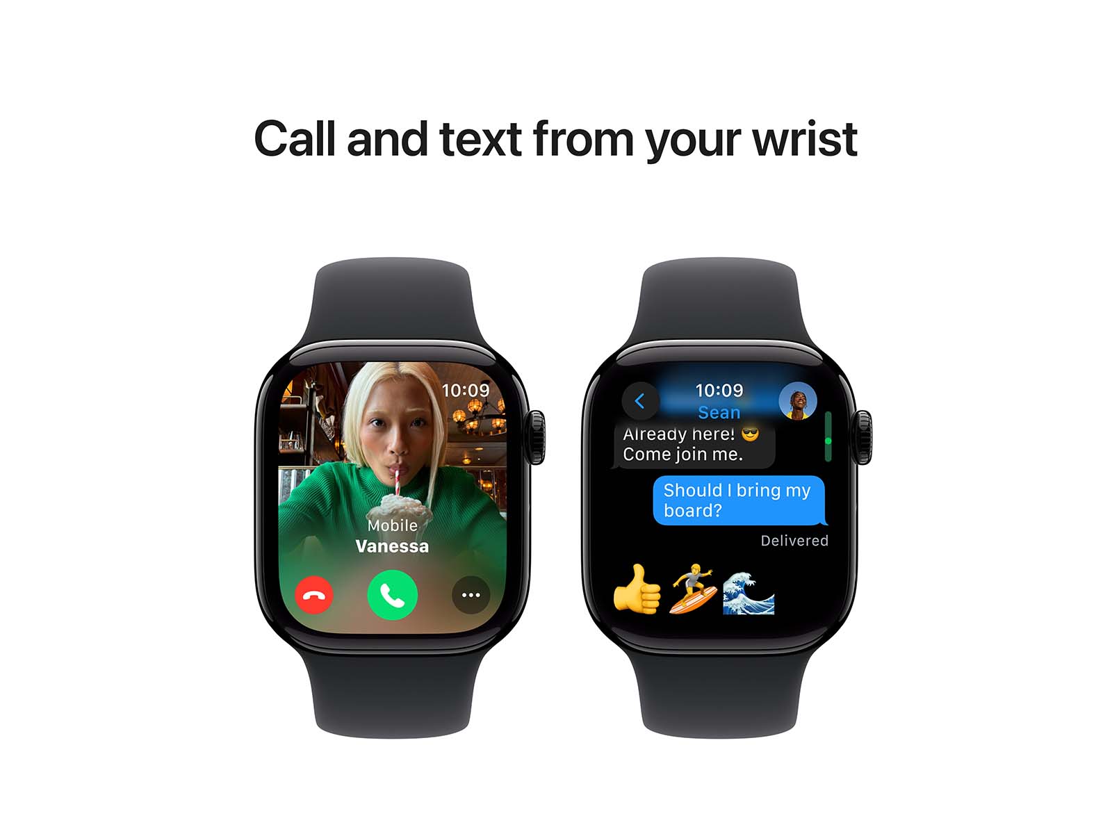 Apple Watch Series 10 GPS 42mm Jet Black Alu M/L