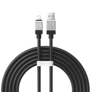 Baseus CoolPlay USB - Lightning Kabel 2.4A 1m - Sort
