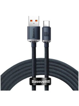 Cable Baseus Crystal Shine cable USB to USB-C, 100W, 1.2m (black) Udsalg