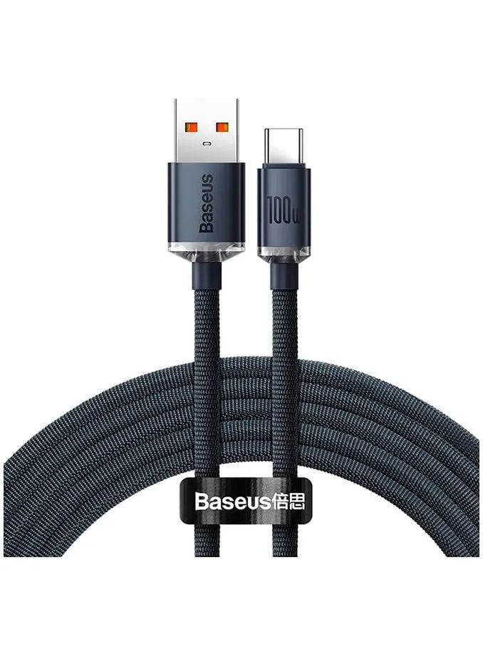 Cable Baseus Crystal Shine cable USB to USB-C, 100W, 1.2m (black) Udsalg