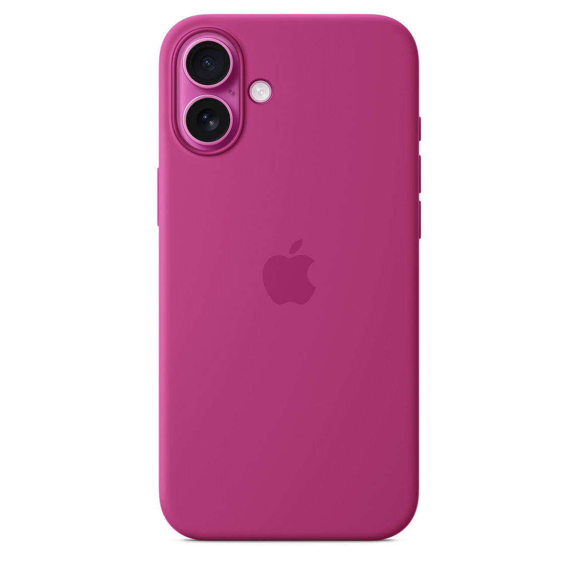Silikone-etui med MagSafe til iPhone 16 Plus – fuchsia