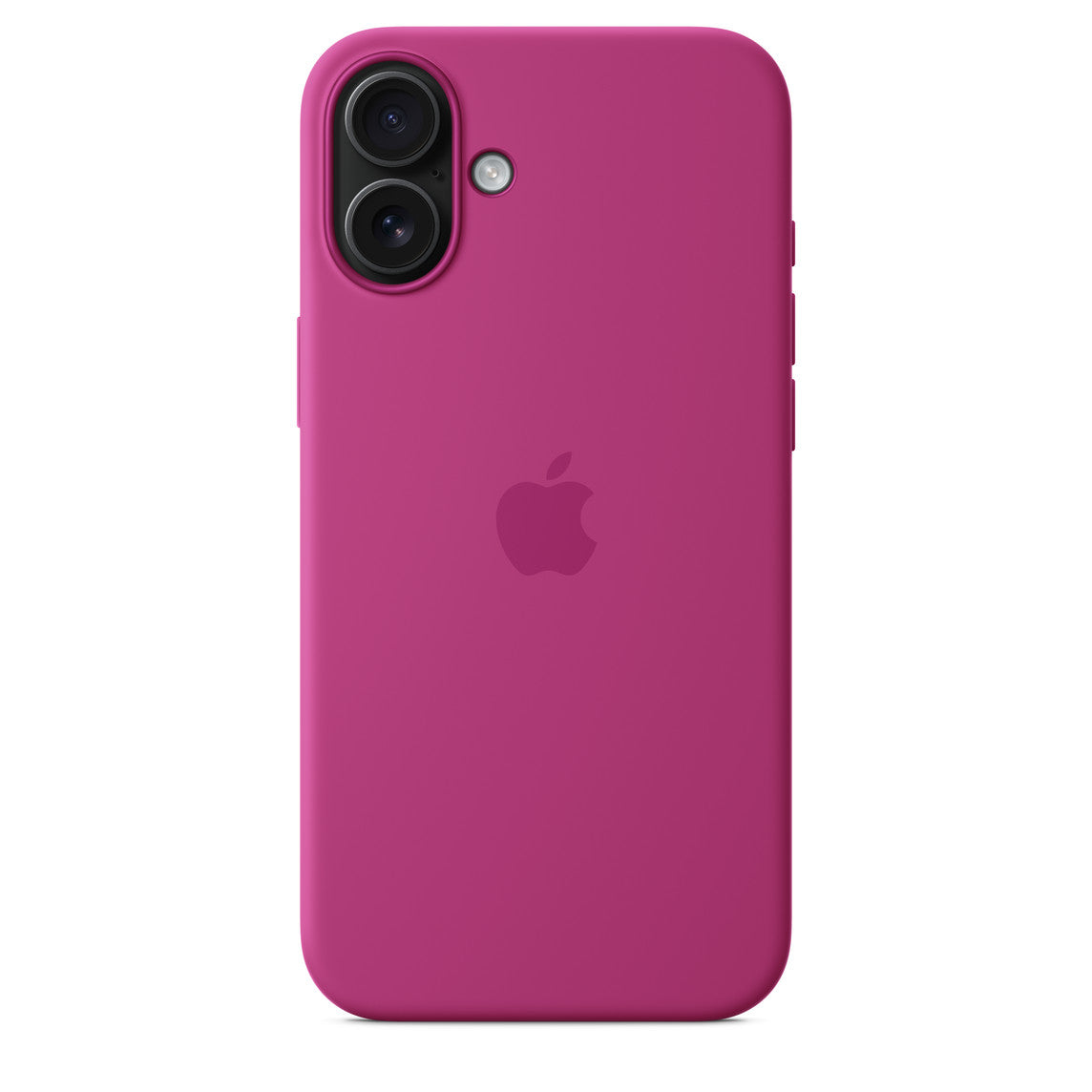Silikone-etui med MagSafe til iPhone 16 Plus – fuchsia
