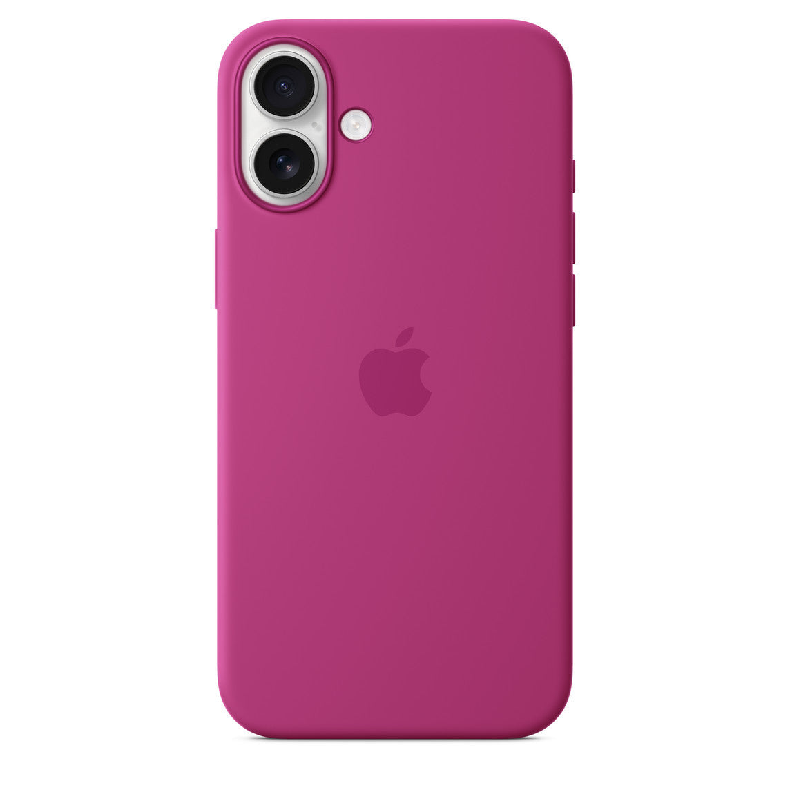 Silikone-etui med MagSafe til iPhone 16 Plus – fuchsia
