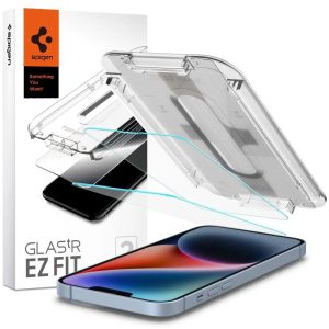 Spigen GLAS.TR "EZ FIT" 2-PACK IPHONE 13 / 13 PRO / 14 Online salg