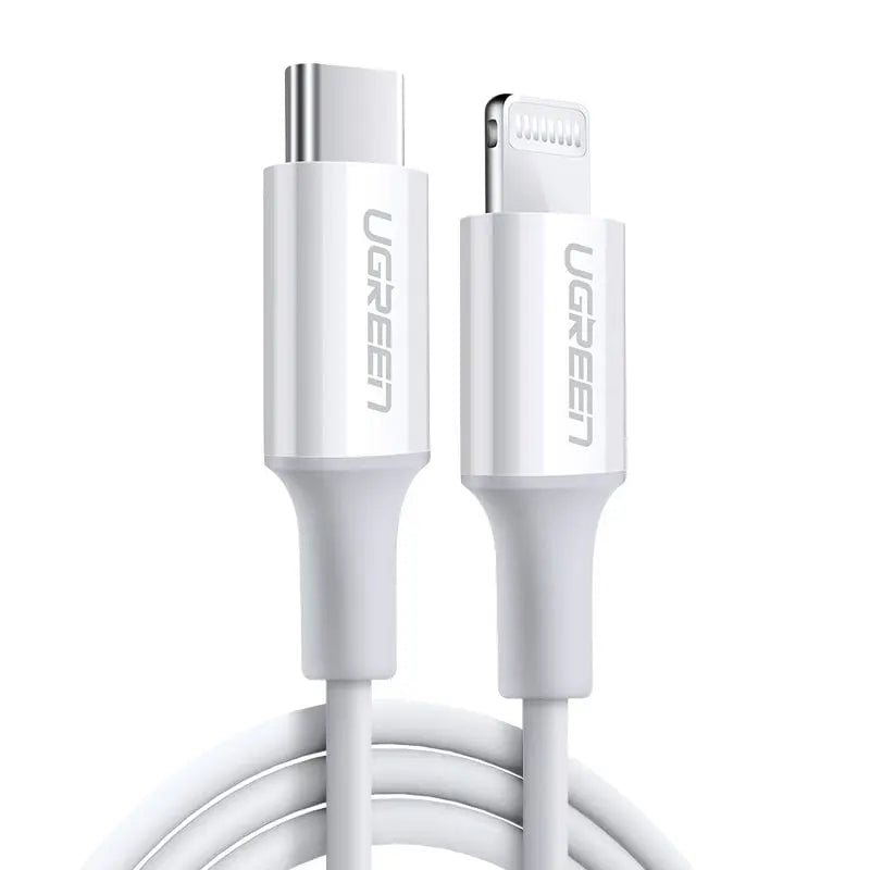 Ugreen cable USB Type C - Lightning MFI 1m 3A 18W white (10493)