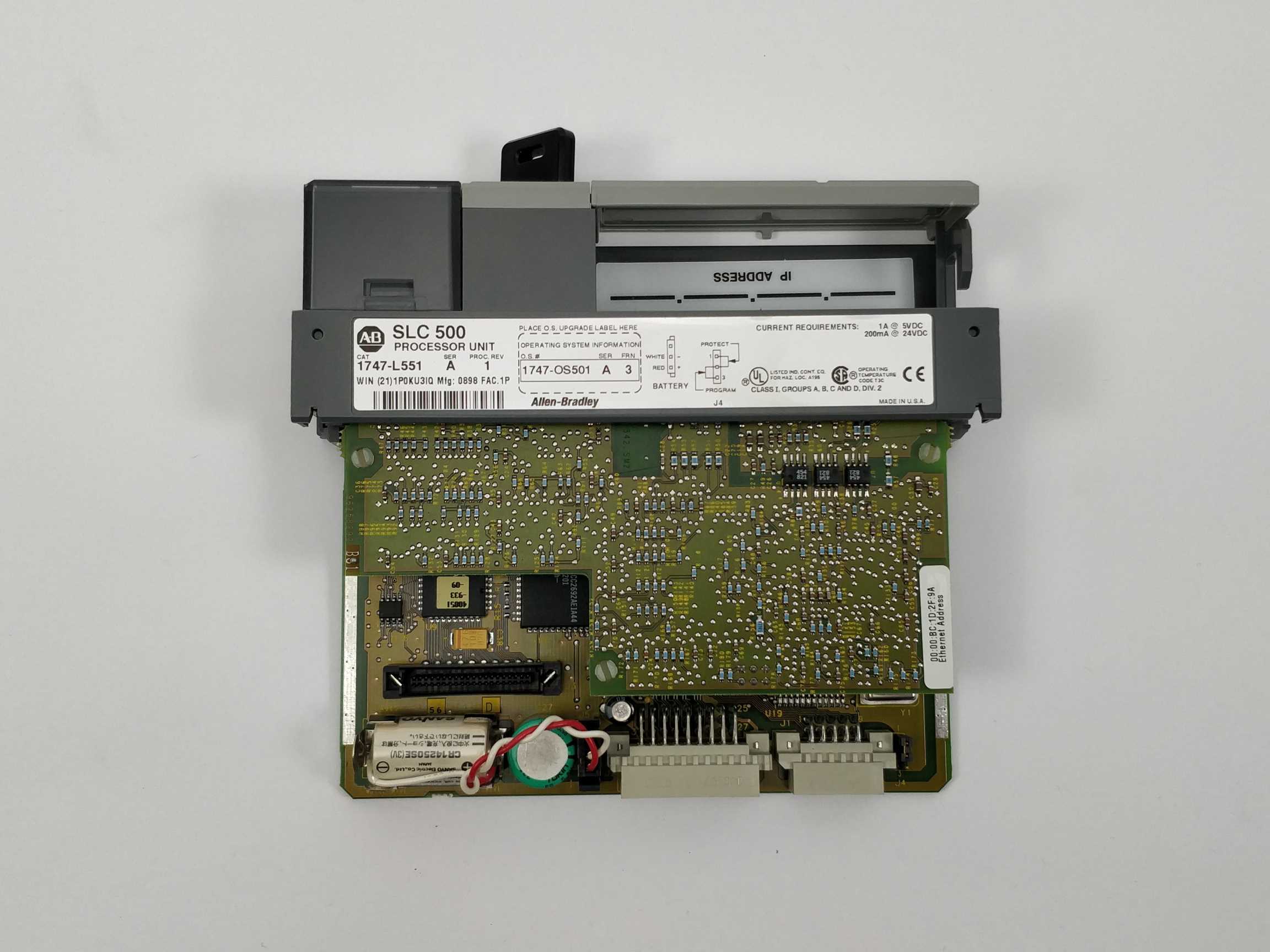 ab-1747-l551-ser-a-rev-1-slc-5-05-cpu-with-1747-os501-ser-a-frn-3_3.jpg AB 1747-L551 Ser A Rev 1 SLC 5/05 CPU With 1747-OS501 Ser A FRN 3