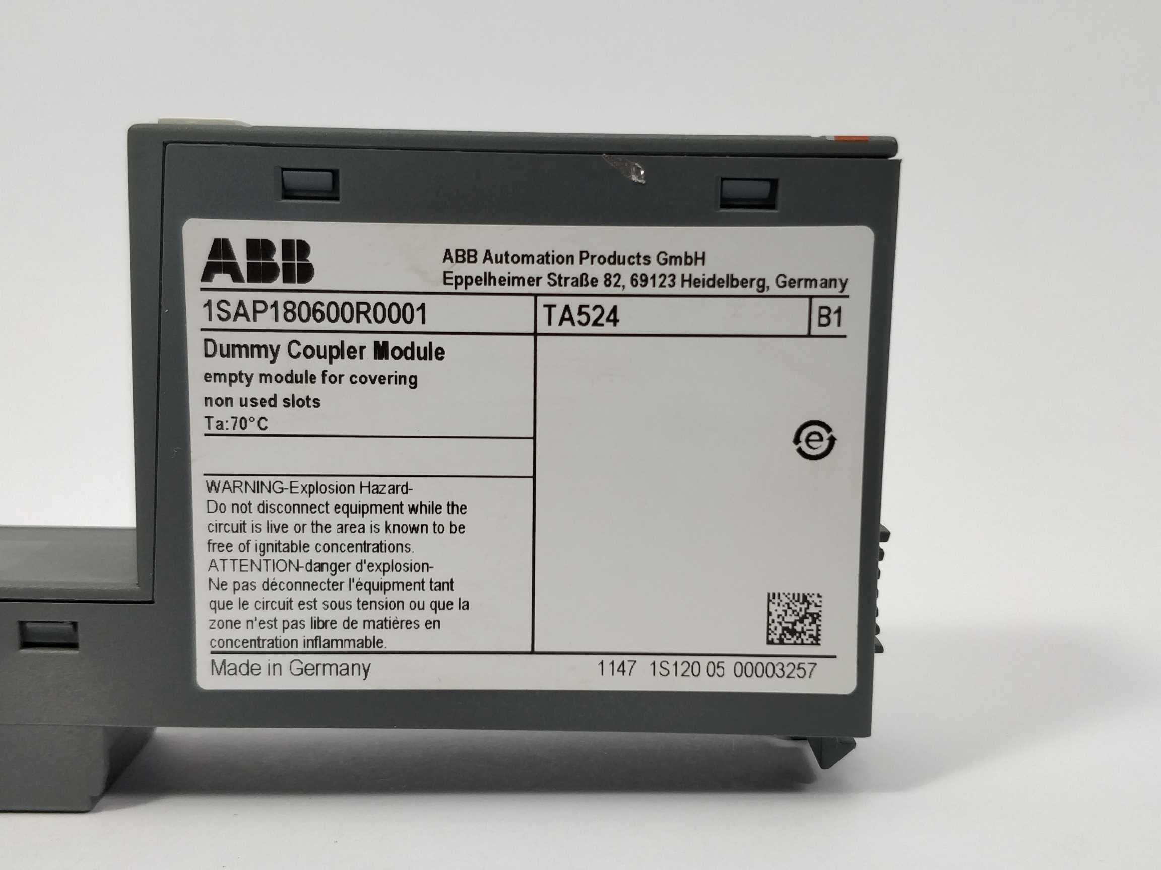 abb-1sap180600r0001-dummy-coupler-module-ta524-b1_2.jpg ABB 1SAP180600R0001 Dummy Coupler Module TA524, B1