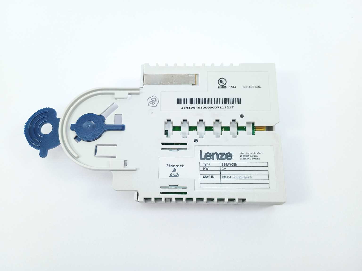 lenze-e94aycen-ethernet-module-hw-1a_3.jpg LENZE E94AYCEN Ethernet Module HW 1A