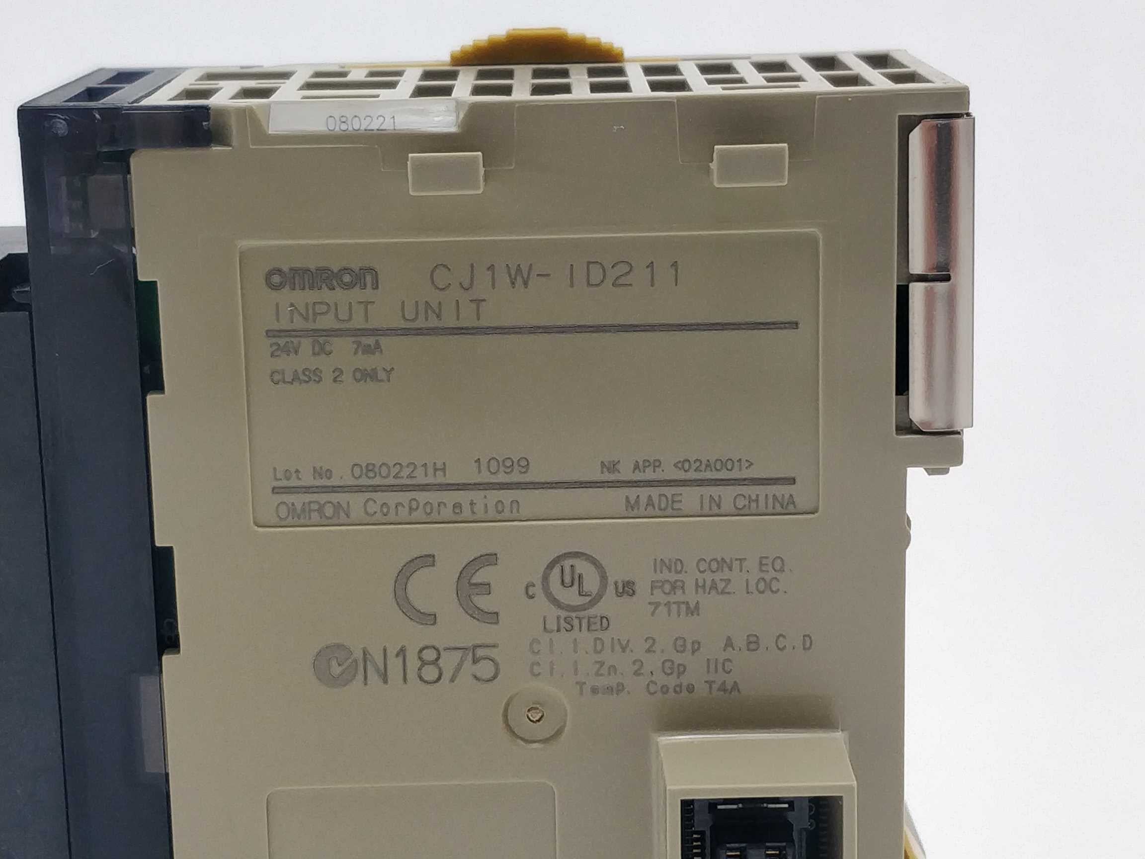 OMRON CJ1W-ID211 Input Unit ID211 24V DC 7mA Hot på udsalg