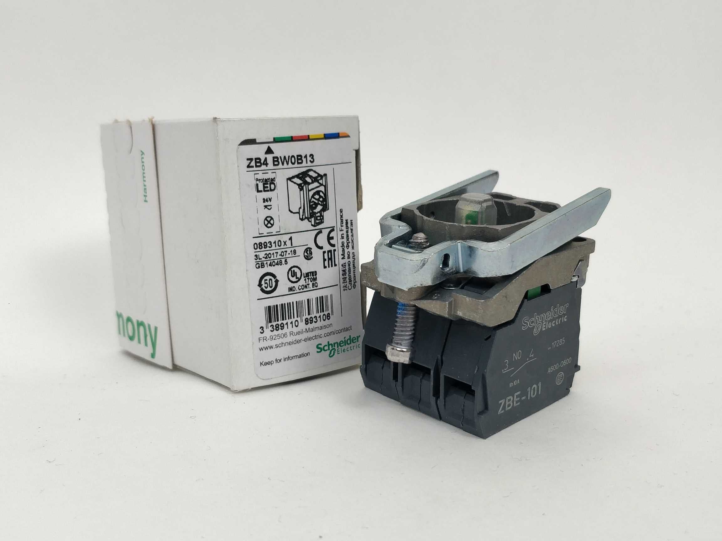 Schneider Electric 089310 Complete Body/Contact Assembly ZB4BW0B13