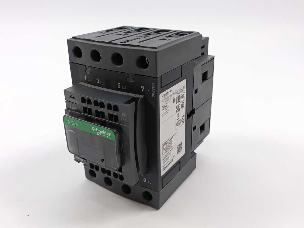 Schneider / Telemecanique LC1DT60A3BD 4 Pole Contactor 440V 60A 24VDC Coil