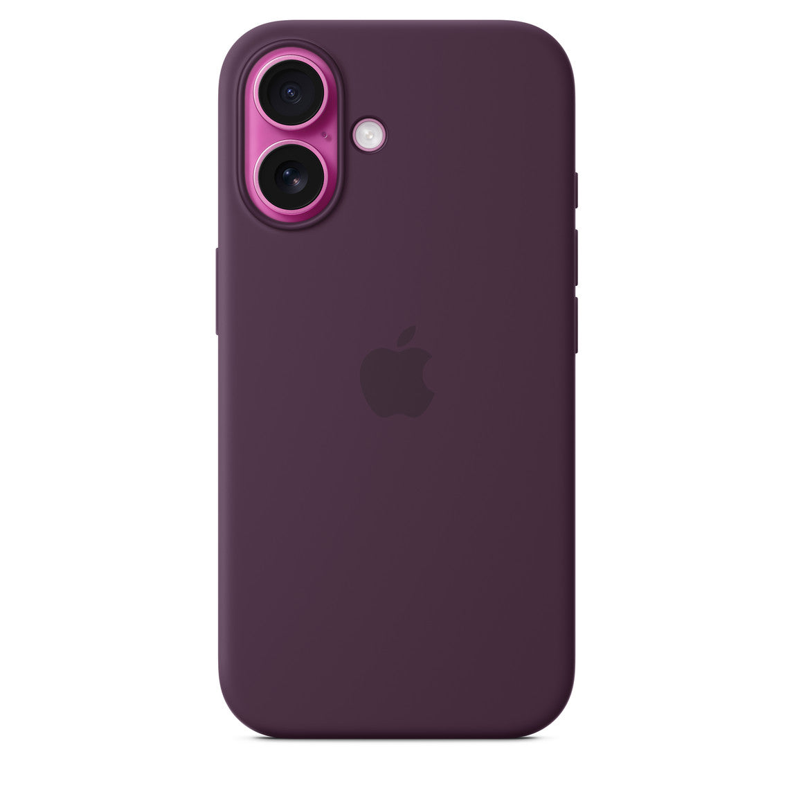 Silikone-etui med MagSafe til iPhone 16 – blomme