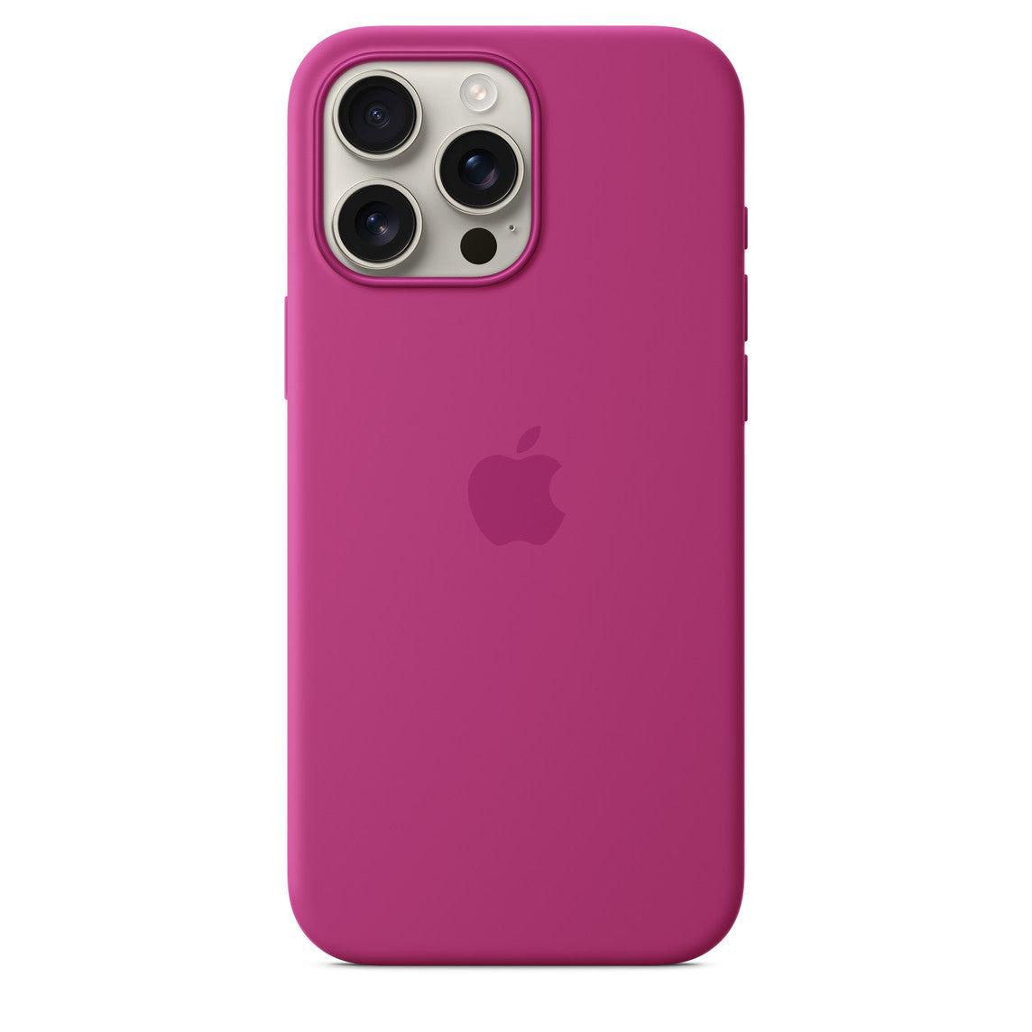 Silikone-etui med MagSafe til iPhone 16 Pro Max – fuchsia Online salg