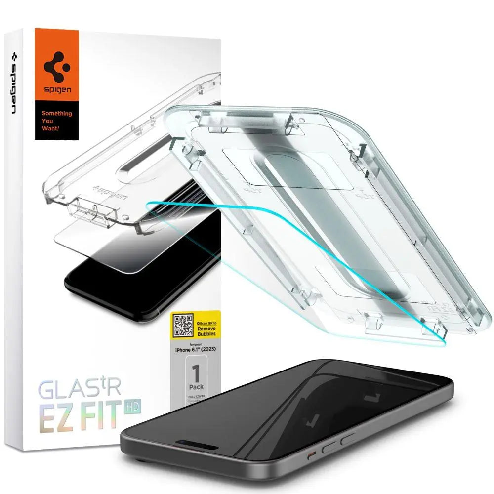 Spigen GLAS.TR "EZ FIT" IPHONE 15 CLEAR