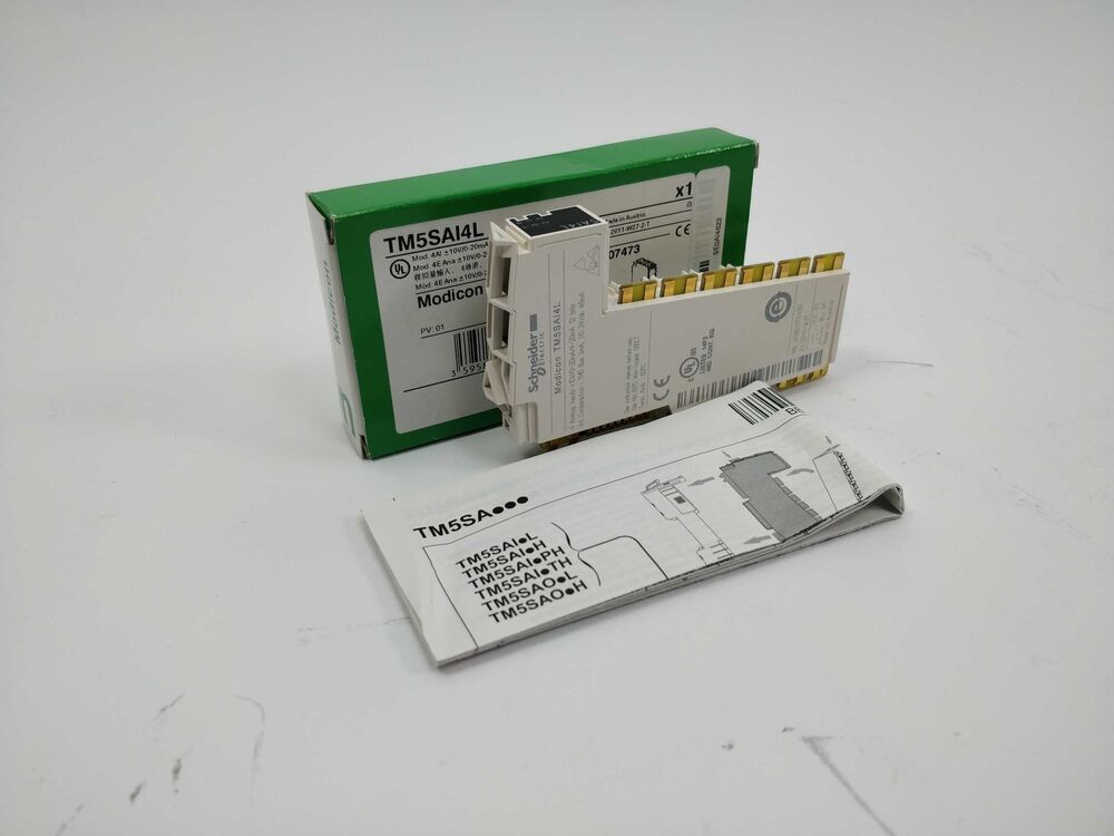 Schneider Electric TM5SAI4L 4 analog input. +/- 10 V / 0-20mA / 4-20mA - 12Bits Online nu