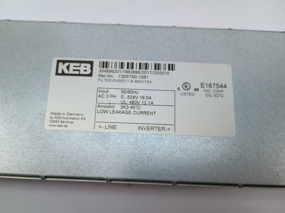 Keb 13E5T60-1061 EMI Filter Online Hot Salg