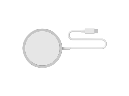 Sinox PRO trådløs 15W iPhone Magsafe oplader 1m Hvid