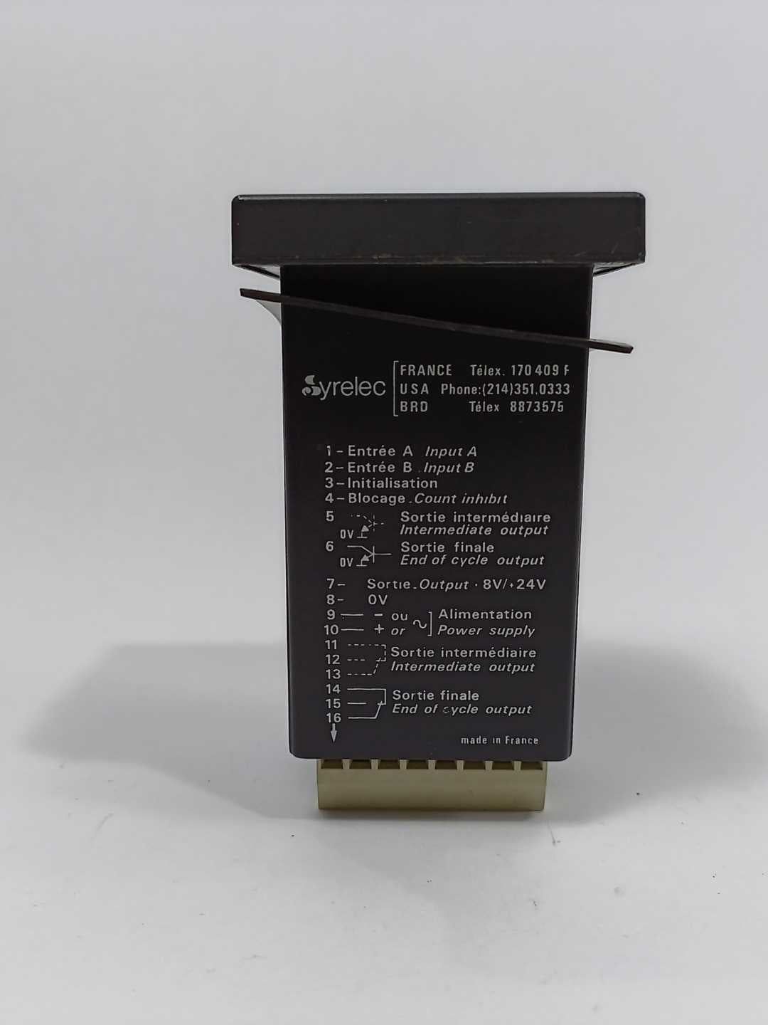 Syrelec 1000-P1 TIMER/COUNTER 12-24VDC