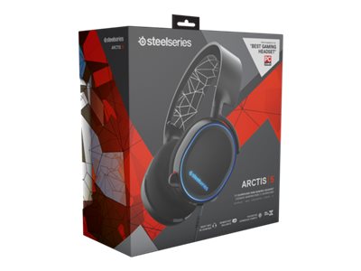 Gamer Headset SteelSeries Arctis 5 Kabling Sort