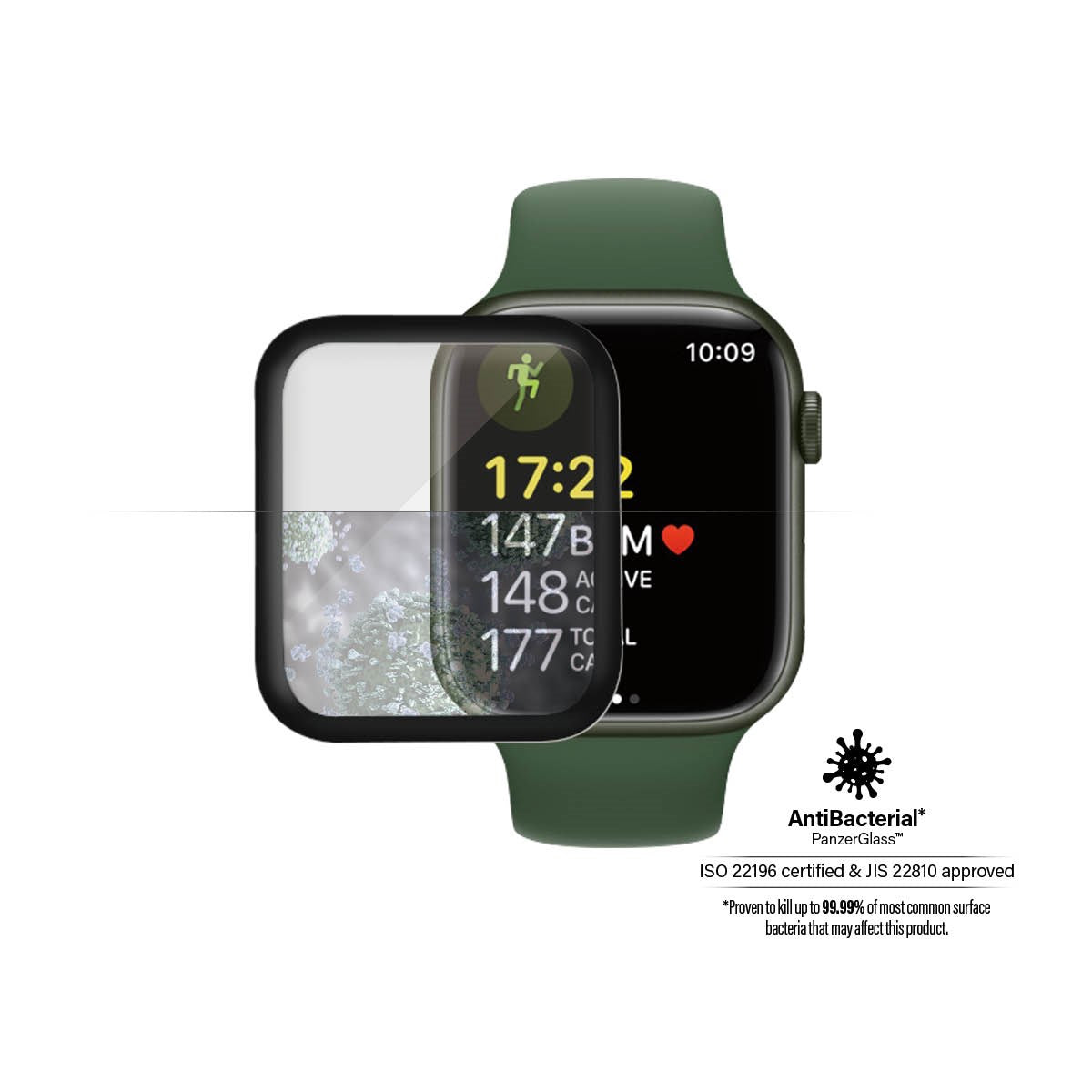 PanzerGlass™ Apple Watch Series 7 (40 mm) Sort