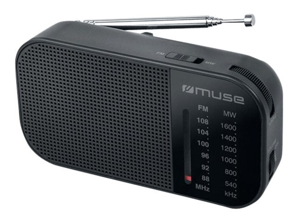 MUSE M-025 R Privat radio - Sort