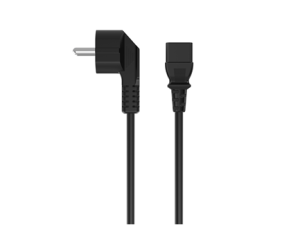 Sinox 3-pin strømkabel, Sort
