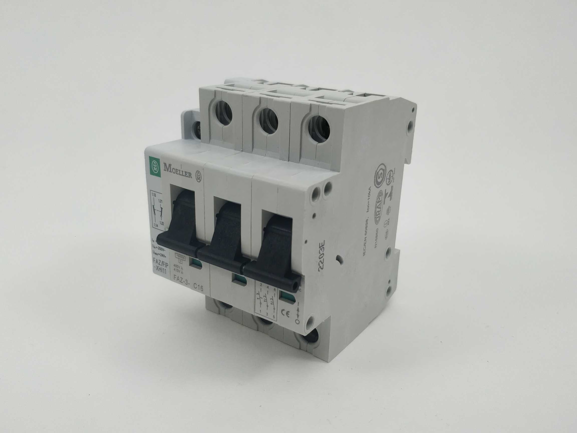 moeller-faz-3-c16-with-faz-fip-xhi11-circuit-breaker_1.jpg MOELLER FAZ-3-C16 with FAZ/FIP-XHI11 Circuit Breaker Udsalg