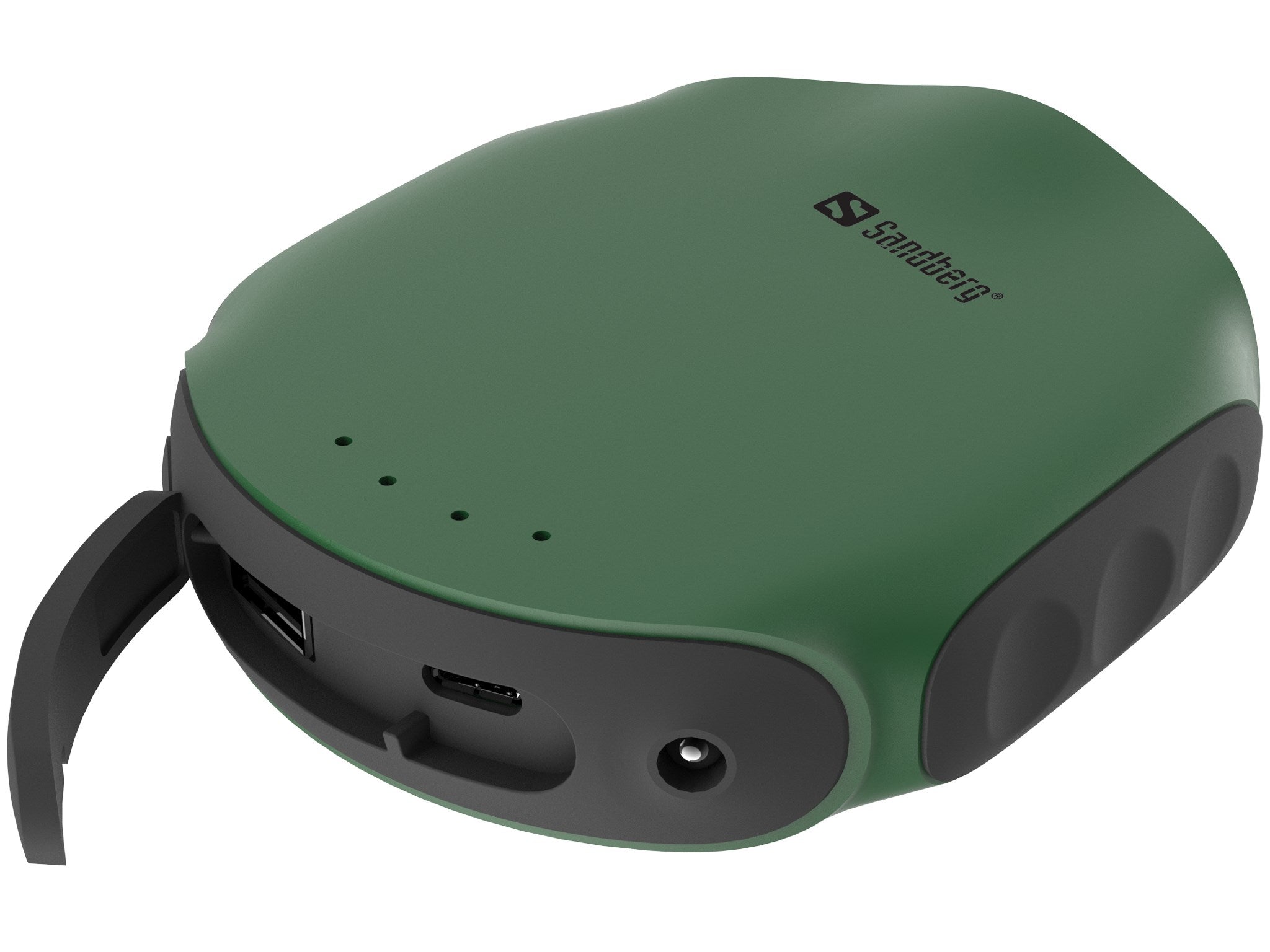 Sandberg Survivor PowerBank 10.000 mAh, Sort/Grøn