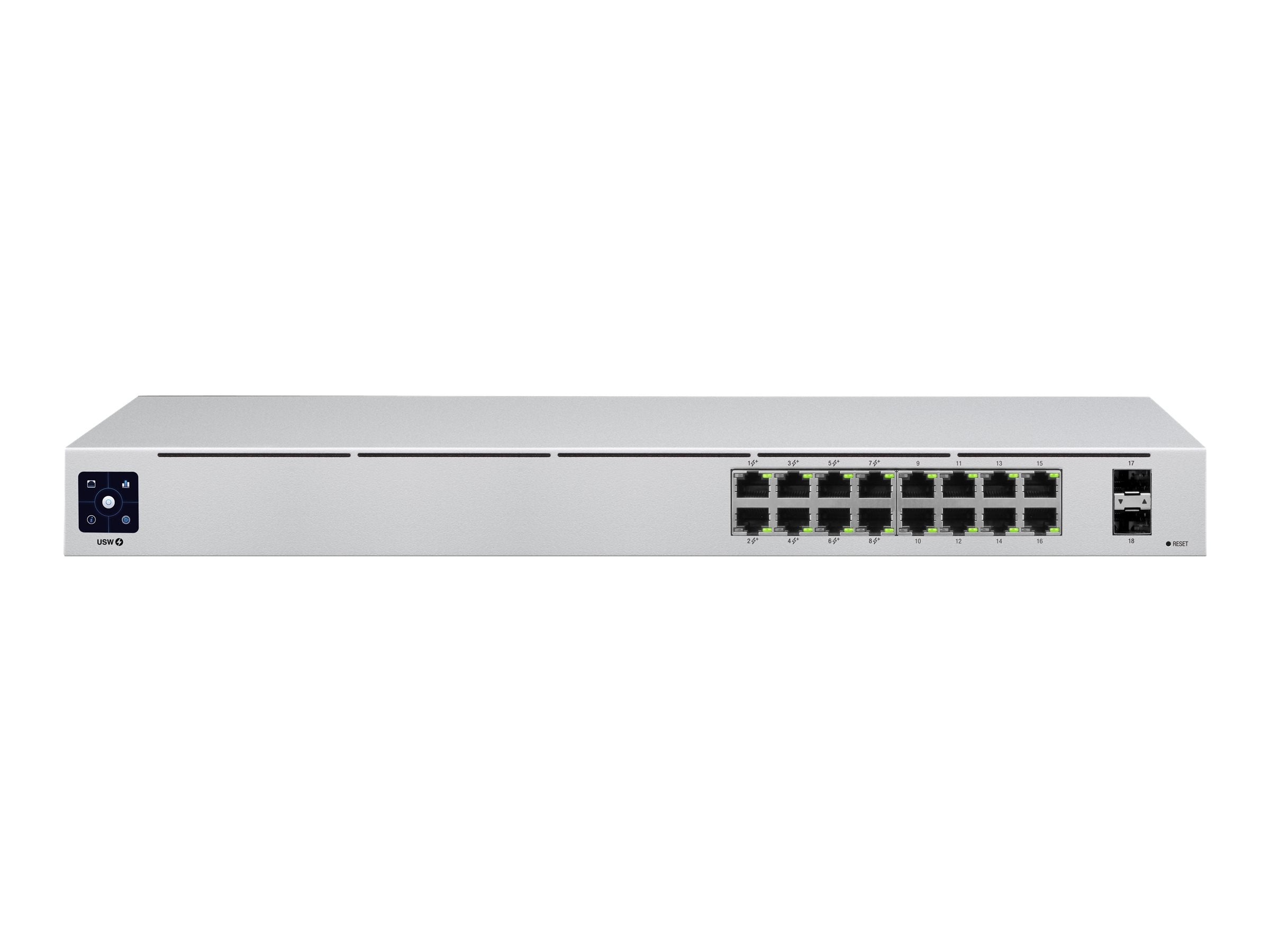 Ubiquiti UniFi Switch USW-16-POE Switch 16-porte Gigabit PoE+ Udsalg
