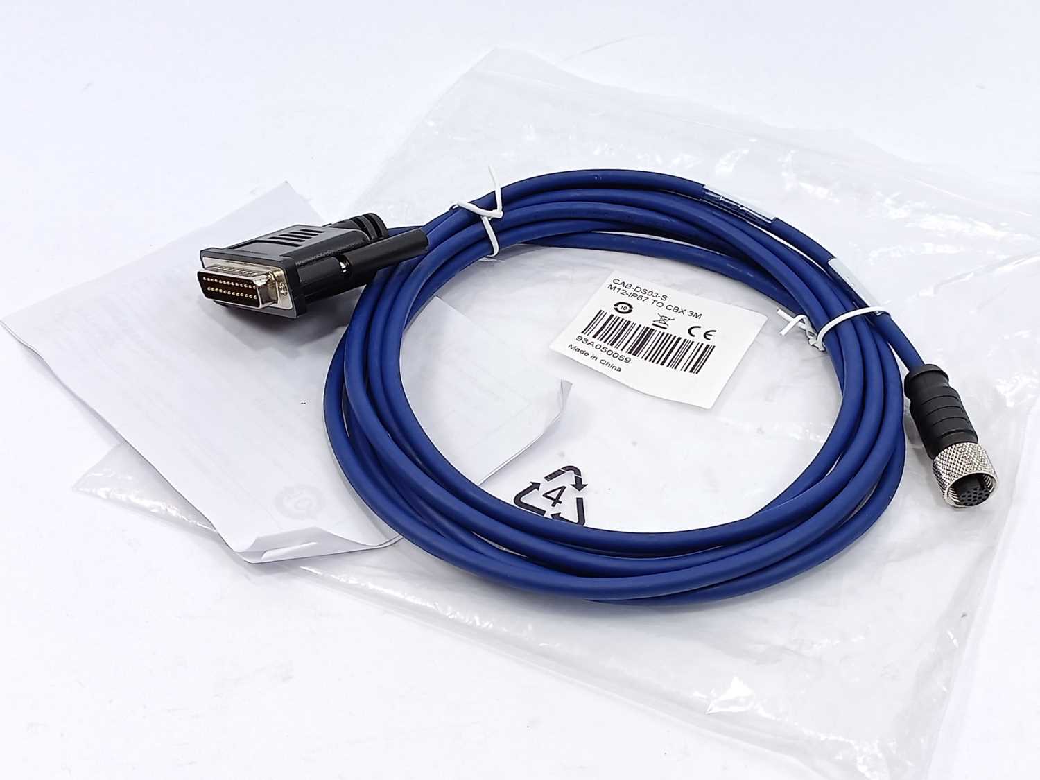 Datalogic 93A050059 CAB-DS03-S M12-IP67 TO CBX 3M
