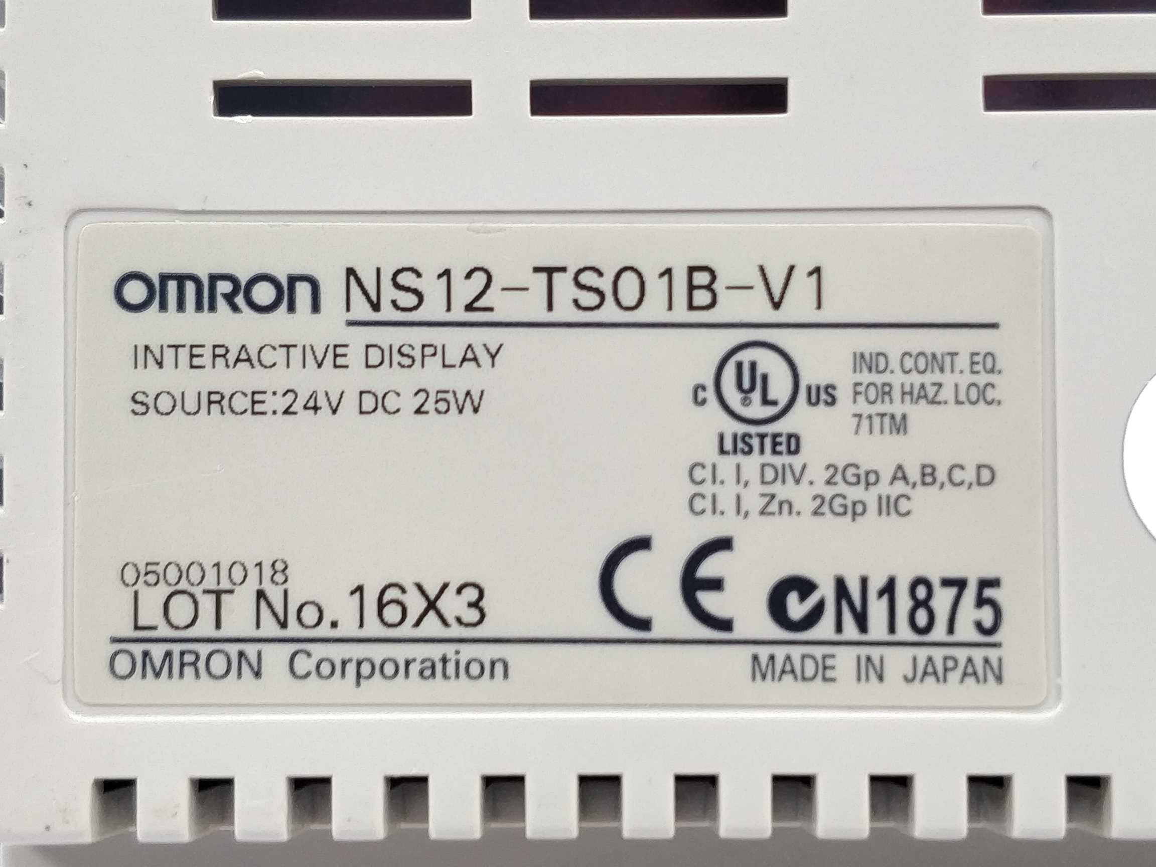 OMRON NS12-TS01B-V1 Interactive Display Online